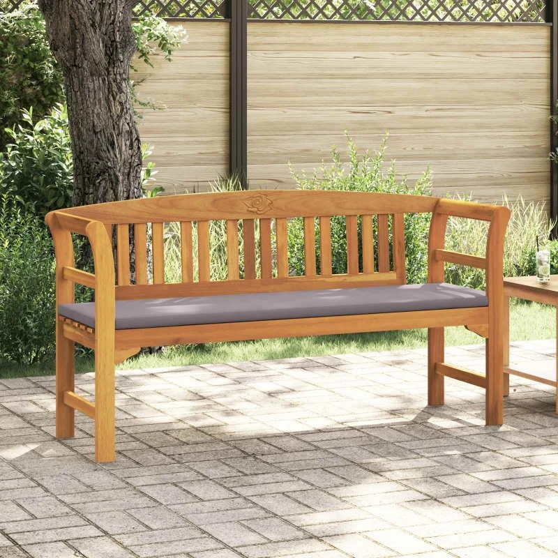 vidaXL Rosebænk Naturlig 157 x 46 x 82,5 cm Massivt Akacietræ