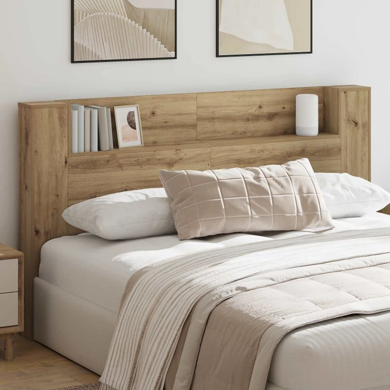 vidaXL Hovedgærde Kabinet 180 cm med LED, Artisan eg