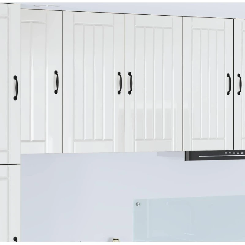 vidaXL Køkkenskab Lucca Hvid Højglans 80x31x80 cm Konstrueret Træ
