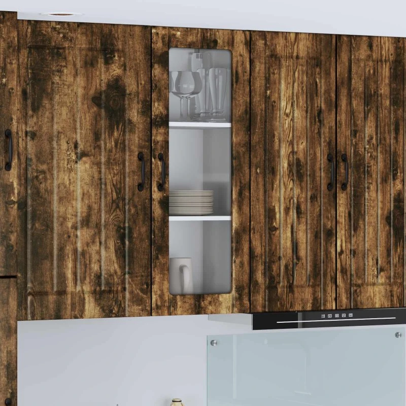 vidaXL Køkkenskab Lucca Røget Eg 40 x 31 x 100 cm Konstrueret Træ