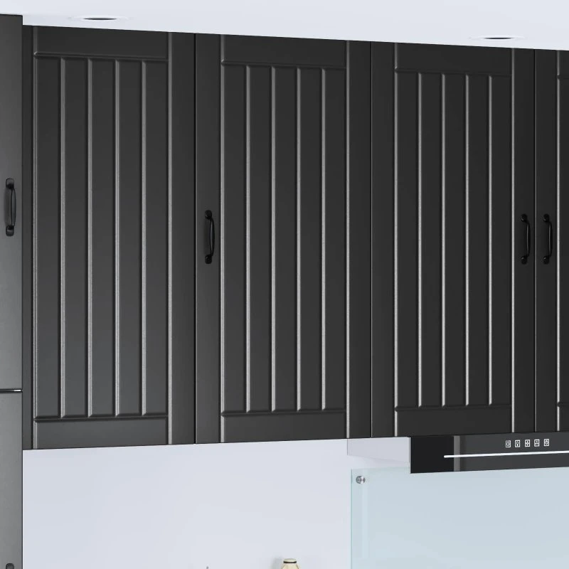 vidaXL Køkkenskab Lucca Sort 50x31x100 cm Konstrueret Træ