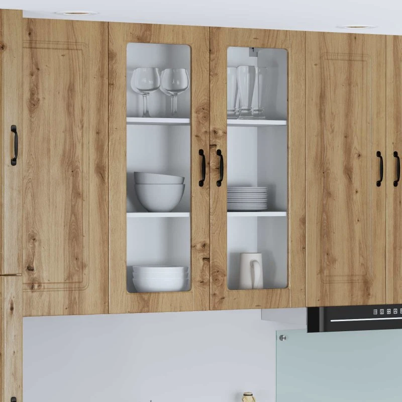 vidaXL Vægskab Lucca Artisan 80 x 31 x 100 cm Konstrueret træ