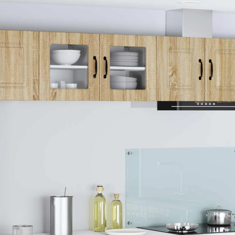 vidaXL Køkkenskab 2 stk Sonoma eg 40 x 31 x 40 cm Konstrueret træ