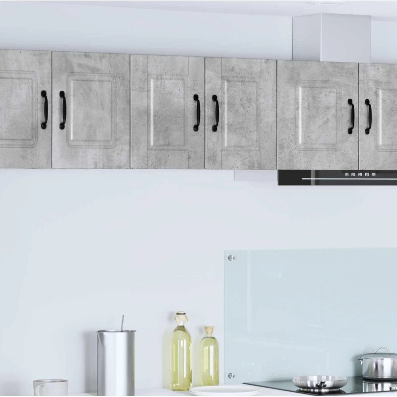 vidaXL Køkkenskab 2 pcs Beton Grå 30 x 31 x 40 cm Konstrueret Træ