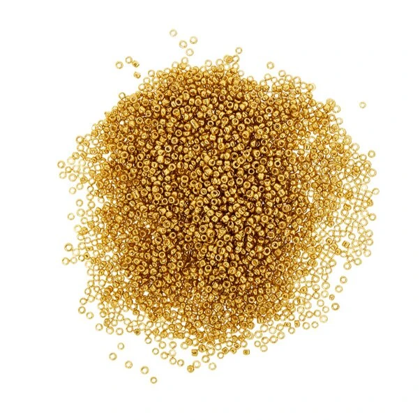me&my BOX Glasperler - Guldfarvet 3 mm (10 g)