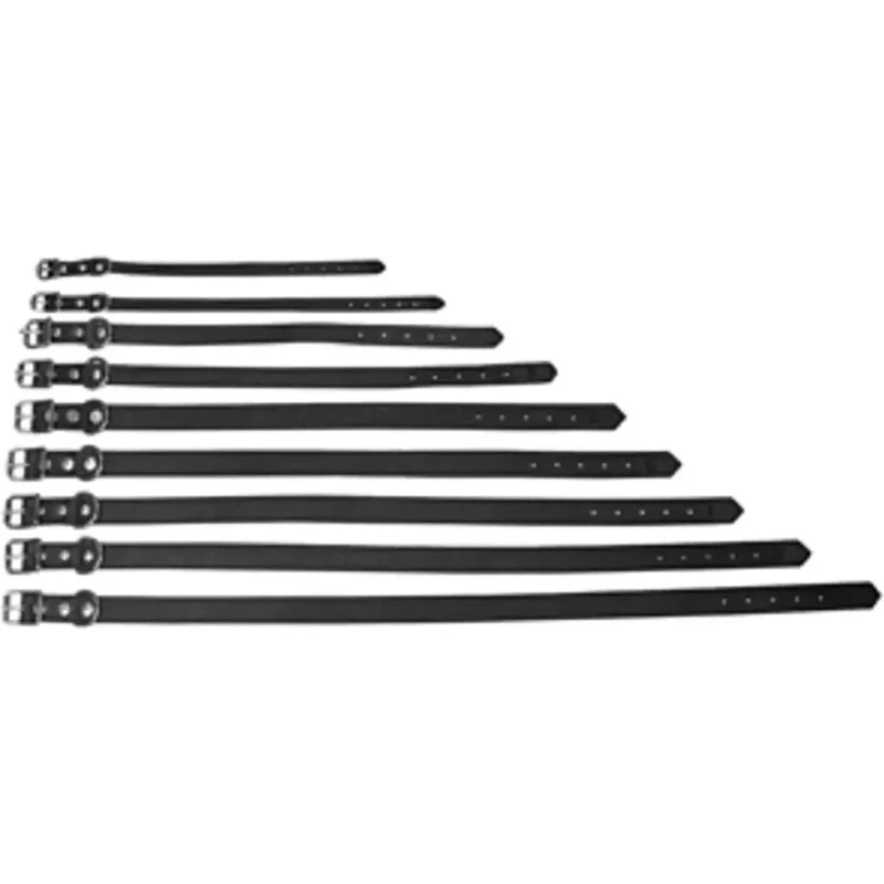 Dogman Læderhalsbånd 18 mm, Brun - Justerbart