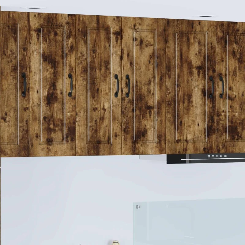 vidaXL Køkkenskab 2 stk Røget eg 30 x 31 x 80 cm Konstrueret træ