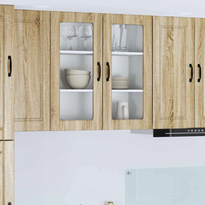 vidaXL Køkkenskab Sonoma eg 80 x 31 x 80 cm, konstrueret træ