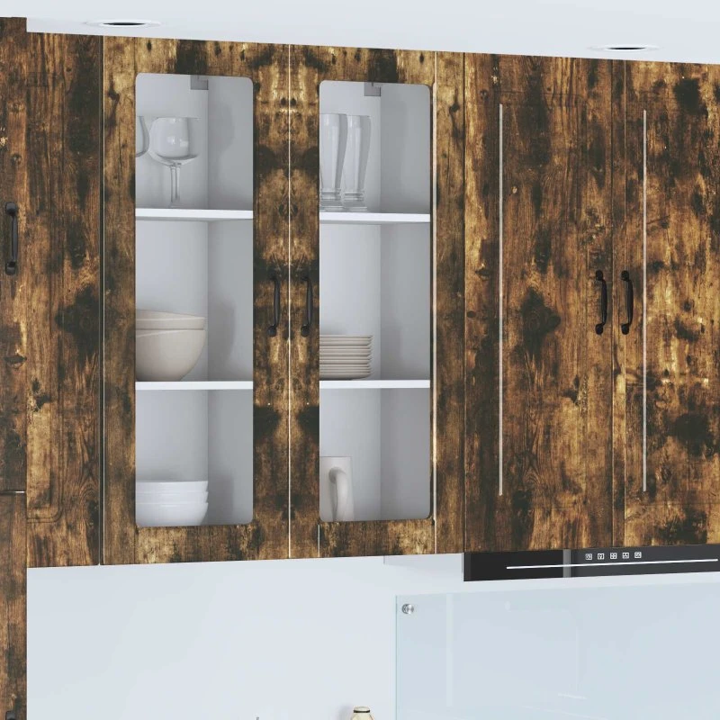 vidaXL Køkkenskab Røget Eg 40 x 31 x 100 cm Konstrueret Træ