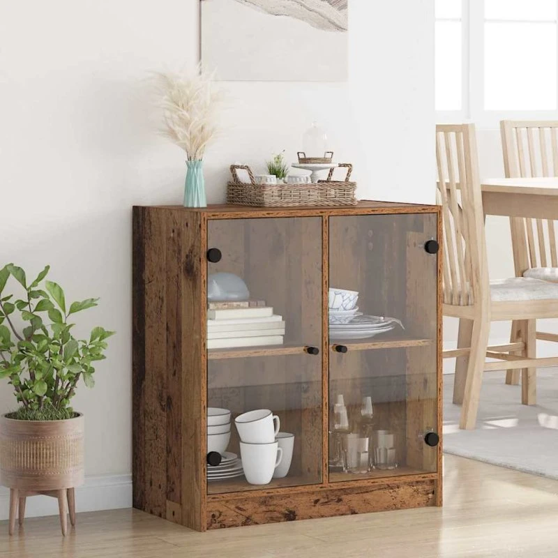 vidaXL Sideskab Gammelt Træ 68 x 37 x 75,5 cm