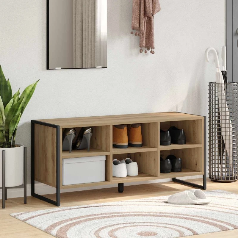 vidaXL Sko Skab Artisan 100 x 35 x 44 cm Konstrueret Træ