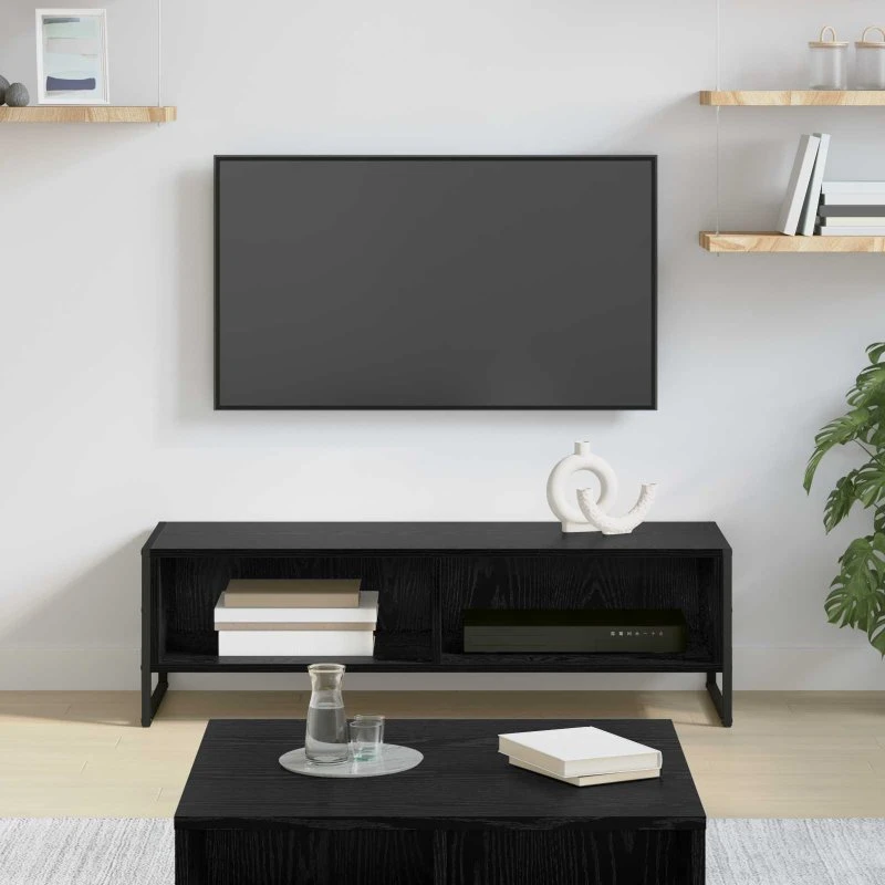 vidaXL TV-skab Sort 100 x 36,5 x 30,5 cm Konstrueret træ