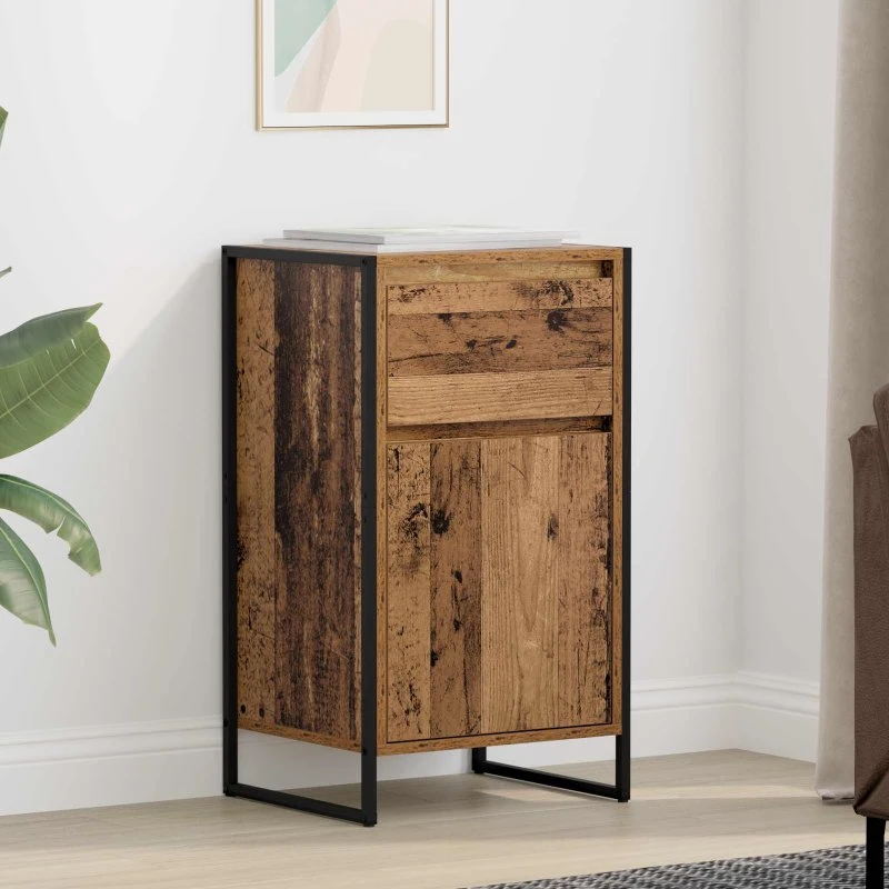 vidaXL Sideboard Gammelt Træ 43 x 36 x 75,5 cm