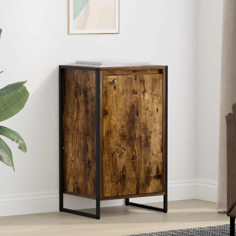 vidaXL Sideboard Røget Eg 43 x 36 x 75,5 cm Konstrueret Træ