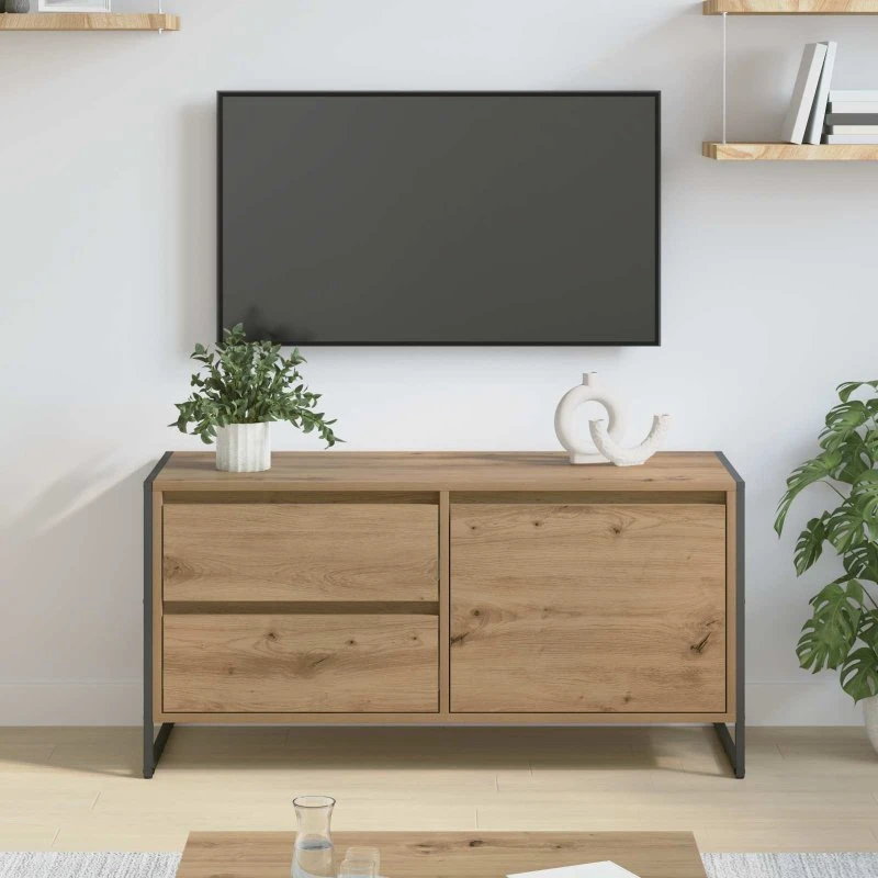 vidaXL TV-skab Artisan 100 x 36 x 49,5 cm Konstrueret træ