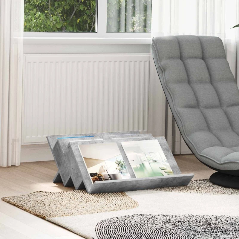 vidaXL Magasin Rack Beton Grå 65 x 53 x 28,5 cm Konstrueret Træ