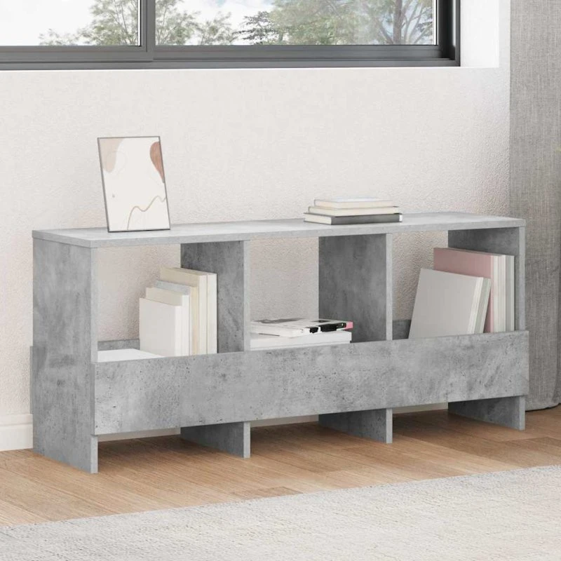 vidaXL Magasin Rack Beton Grå 102 x 30 x 45 cm