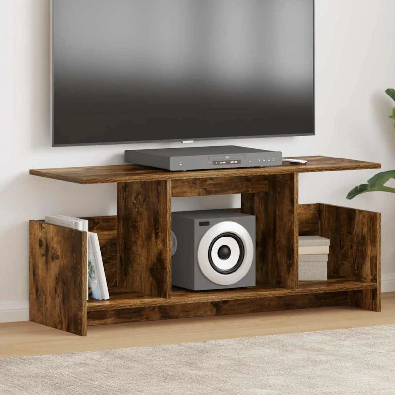 vidaXL Røget Eg TV-bord 102 x 35 x 45 cm Konstrueret Træ