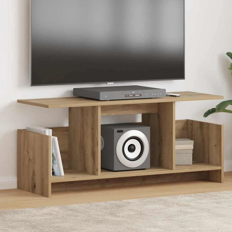 vidaXL TV-bord Artisan Egetræ 102 x 35 x 45 cm