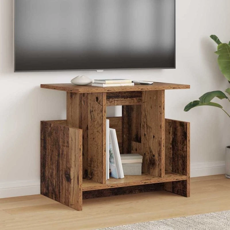 vidaXL TV-bord 2 stk, gammelt træ, 50 x 35 x 45 cm, konstrueret træ