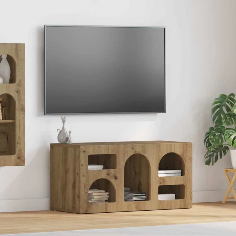 vidaXL TV-skab Artisan Egetræ 80 x 35 x 40 cm