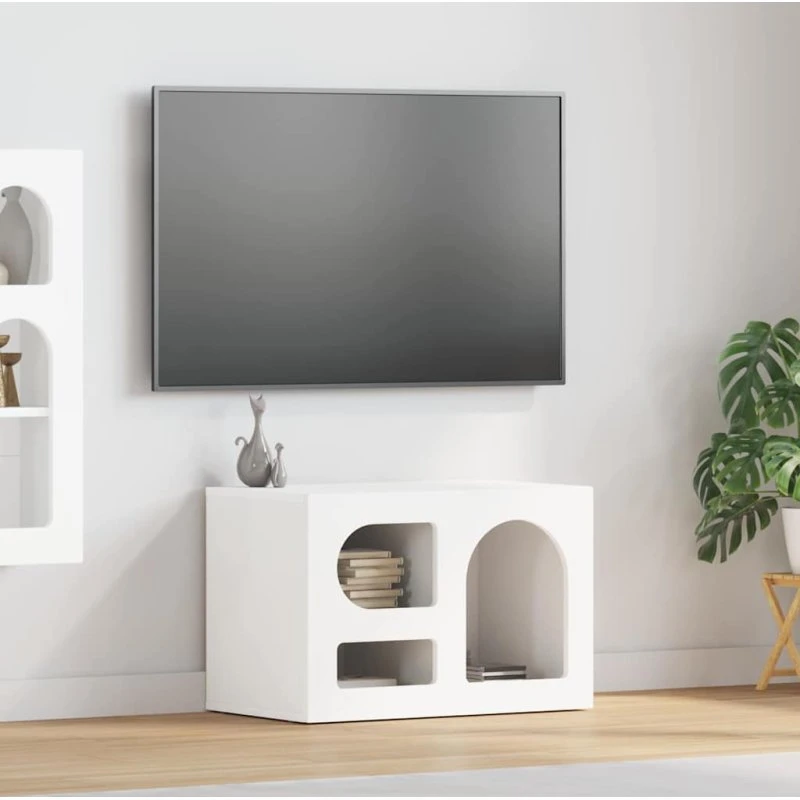 vidaXL TV-skab Hvid 60x35x40 cm Konstrueret Træ