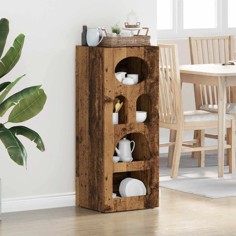 vidaXL Sideboard Gammelt Træ 40 x 35 x 100,5 cm