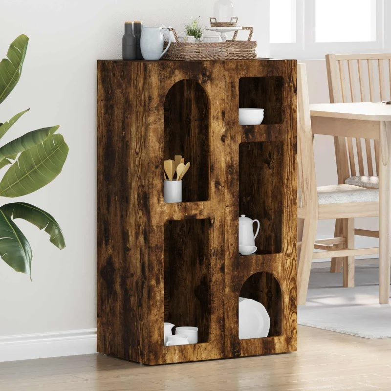 vidaXL Røget Eg Sideboard 59 x 35 x 100,5 cm