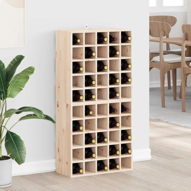 vidaXL Vinfad 2 stk, Naturfarvet, 56 x 25 x 56 cm, Massiv fyrretræ