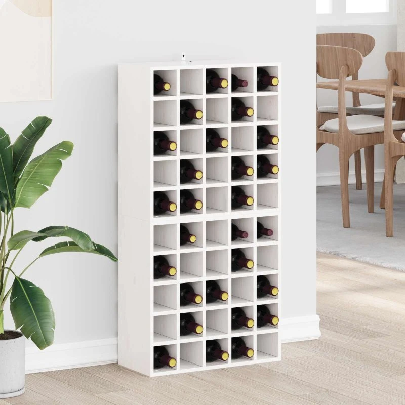 vidaXL Vinfad 2 stk Hvid 56 x 25 x 56 cm Massiv fyrretræ