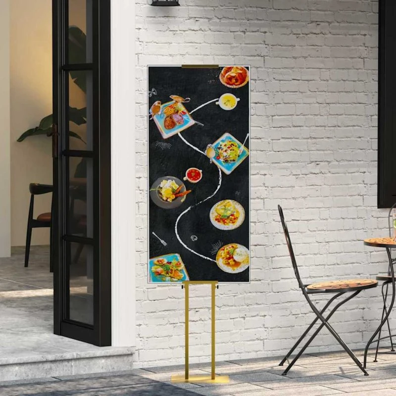 vidaXL Messeskærme 2 stk Guld 30 x 23,5 x 210 cm Stål