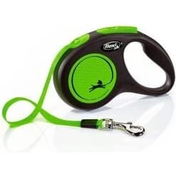 Flexi New Neon båndline 5 m – til hunde op til 25 kg