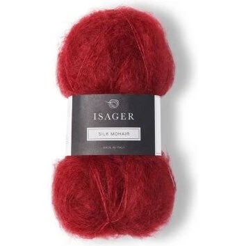 Isager Silk Mohair 32 - Rød