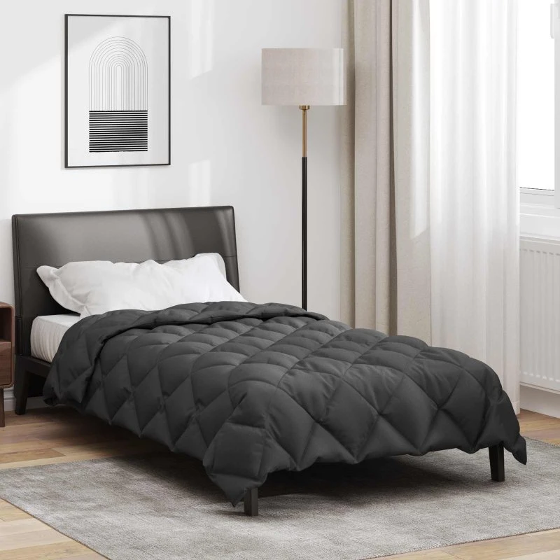 vidaXL Vinterdyne Antracit 140 x 220 cm Mikrofiber