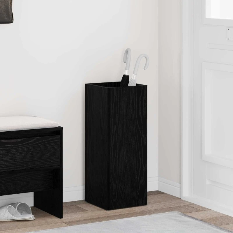 vidaXL Parasolfod Sort 25 x 24,5 x 64 cm Konstrueret Træ