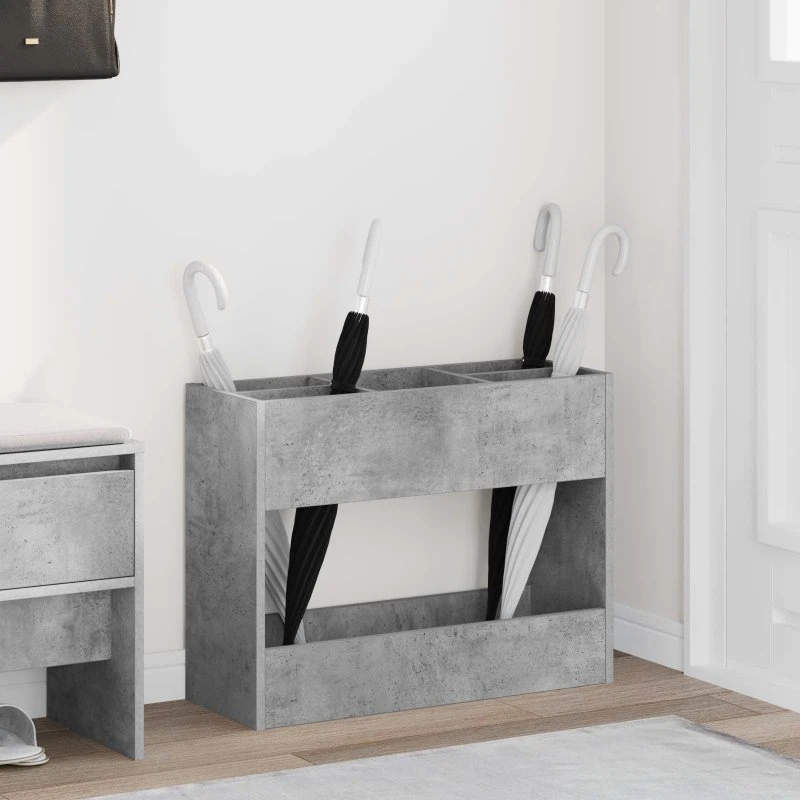 vidaXL Parasolfod Beton Grå 65 x 24 x 50 cm Konstrueret Træ