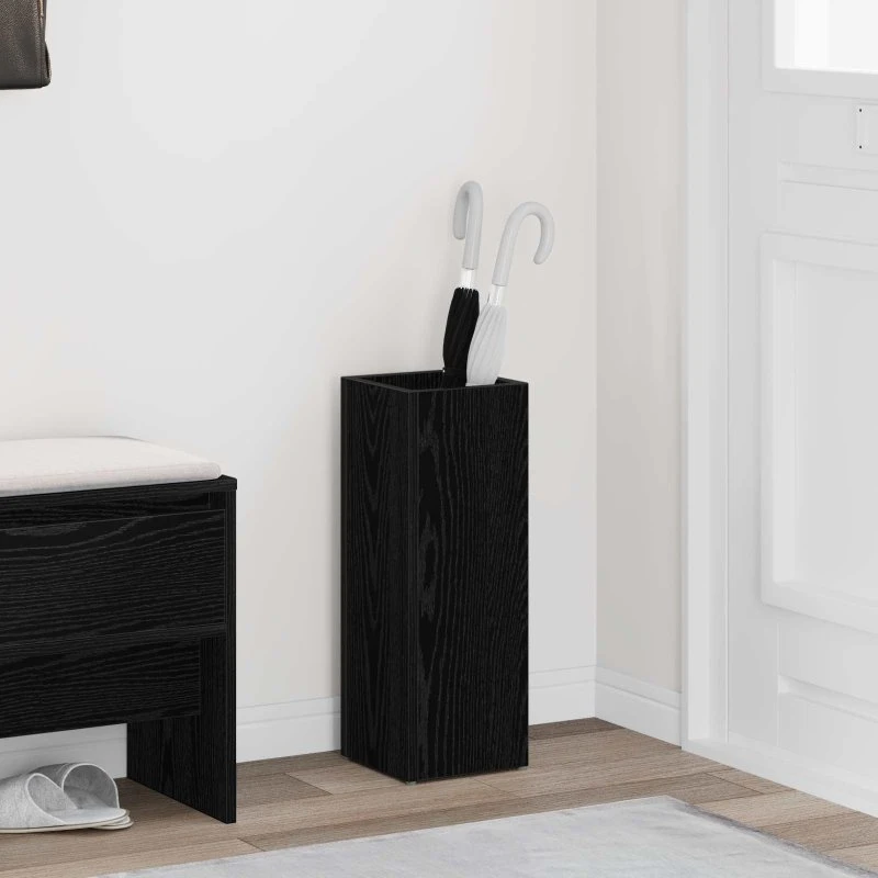 vidaXL Parasolfod Sort 20 x 20 x 55,5 cm Konstrueret Træ