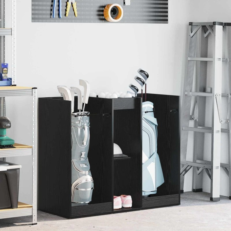vidaXL Golf Skab Sort 102 x 45 x 85,5 cm
