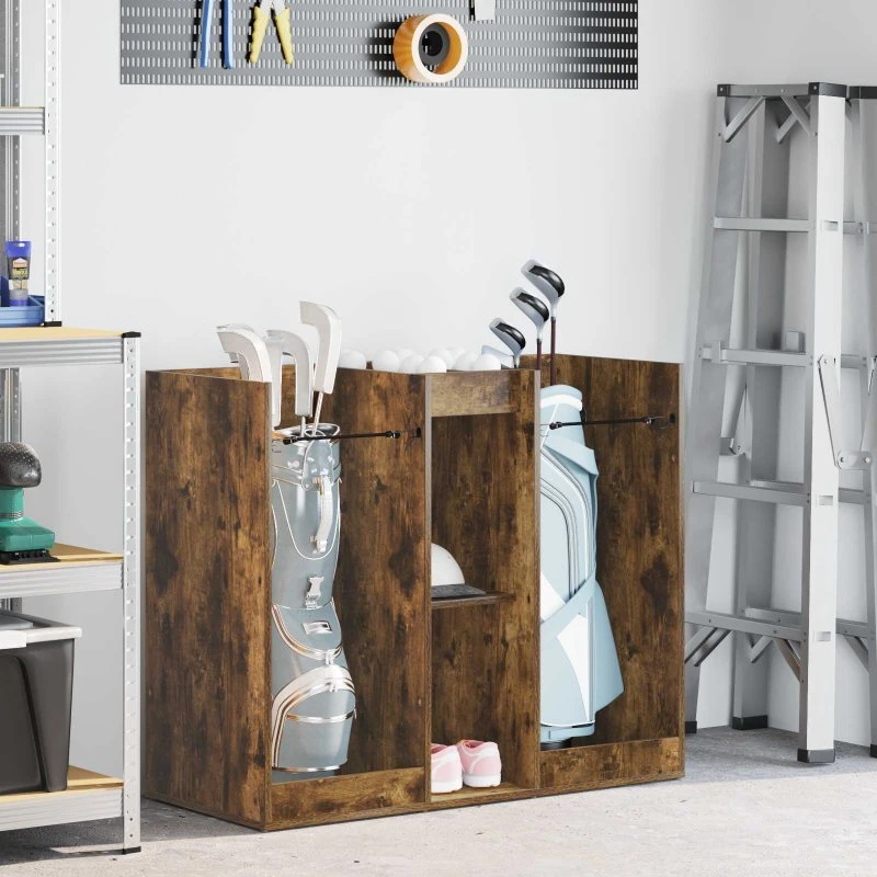 vidaXL Golf Skab Røget Eg 102 x 45 x 85,5 cm