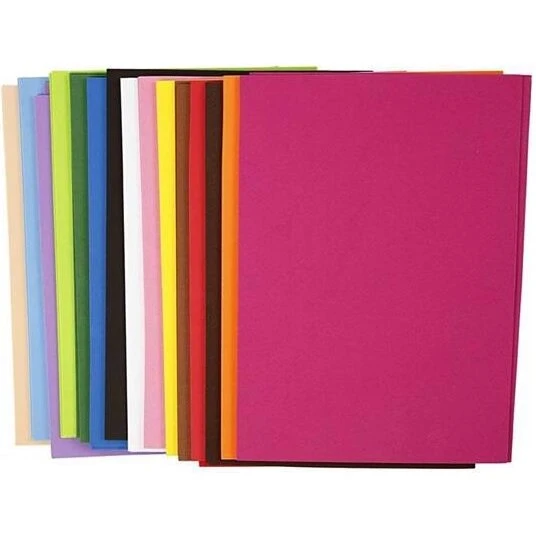 Mosgummi A4 - 30 assorterede farvede ark
