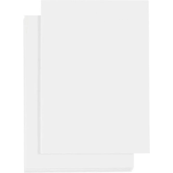 Standard 3D skumark A6 105x148 mm 2 mm hvid 5 ark