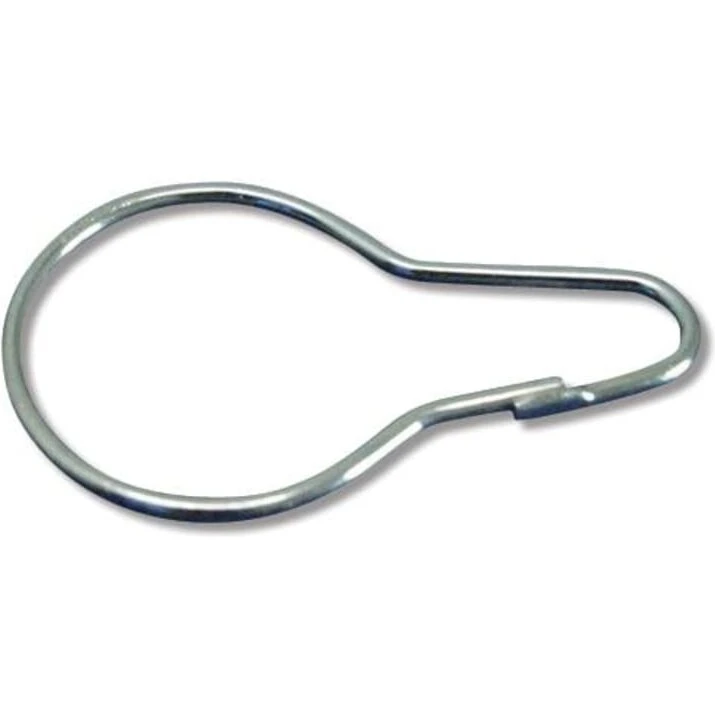 Universal ring til badeforhængsstang 35 mm, krom