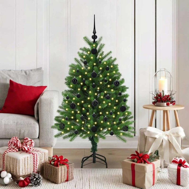 vidaXL Juletræ 120 cm Grønt med 150 LED'er og Stativ