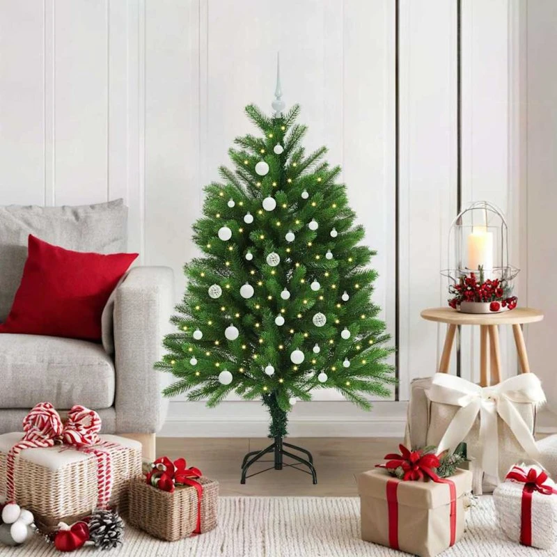 vidaXL Juletræ 120 cm Grønt med 150 LED'er og Stativ