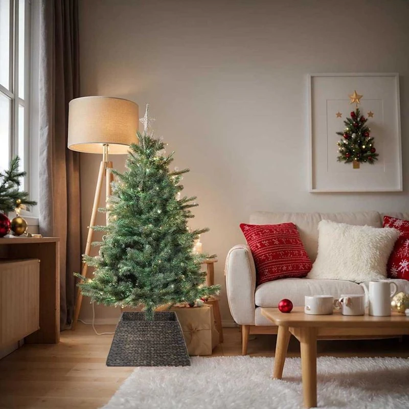 vidaXL Juletrækrave Sort 60x60x28 cm Vandhyacint