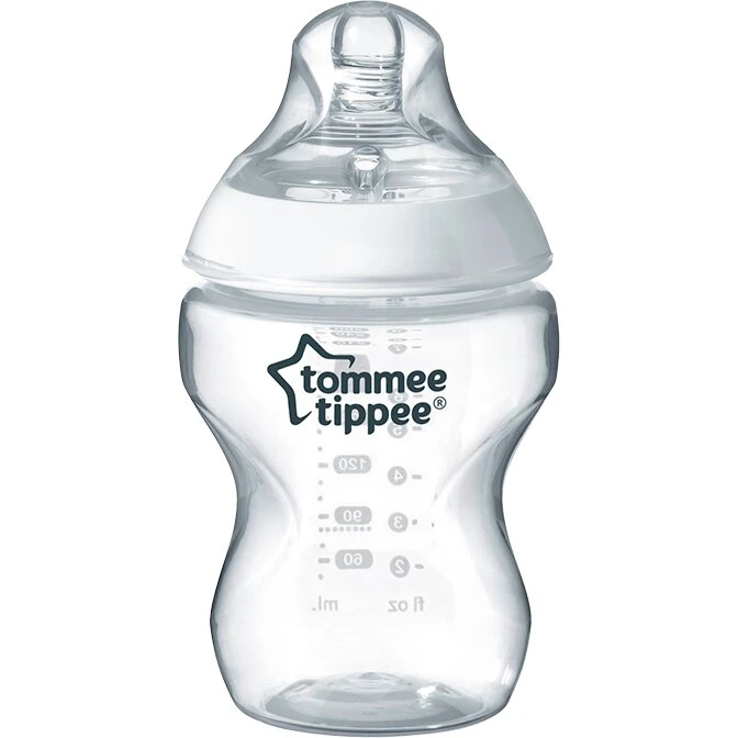 Tommee Tippee Closer To Nature 260 ml Sutteflaske 0+ mdr – Grå