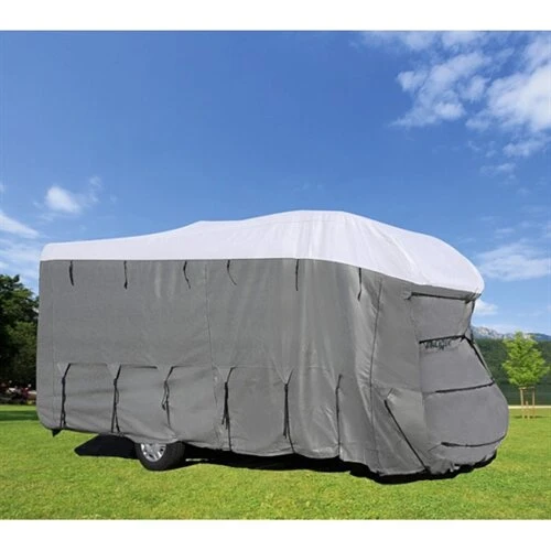 BRUNNER Autocamper-cover 600–650 cm, lysegrå/hvid