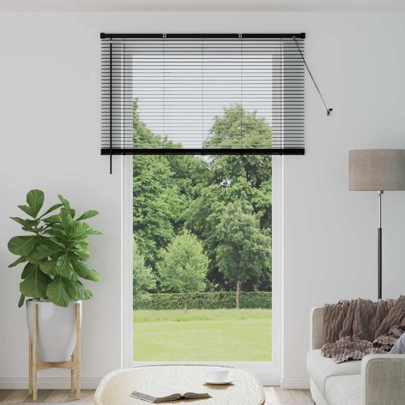 vidaXL Persienner Sort 213 x 140 cm PVC