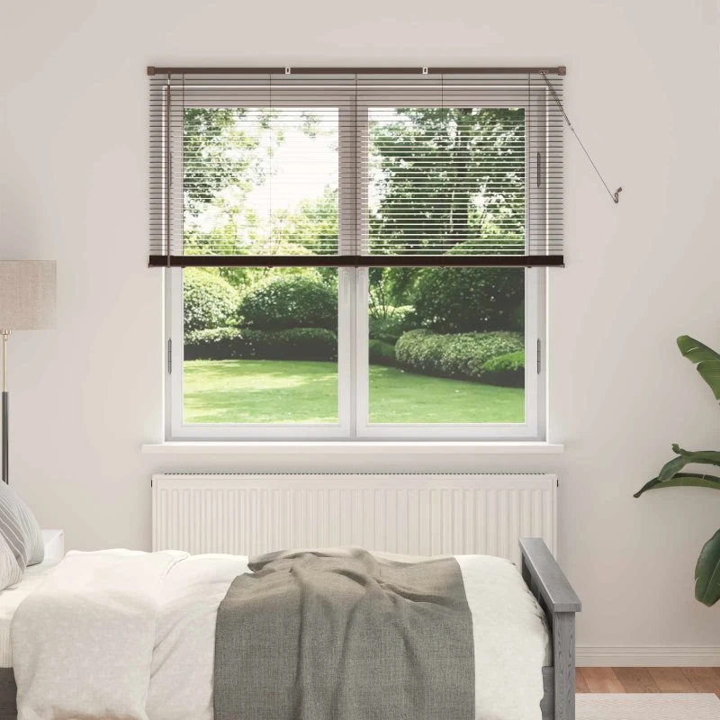 vidaXL Persienner Mørk Brun 150 x 140 cm PVC