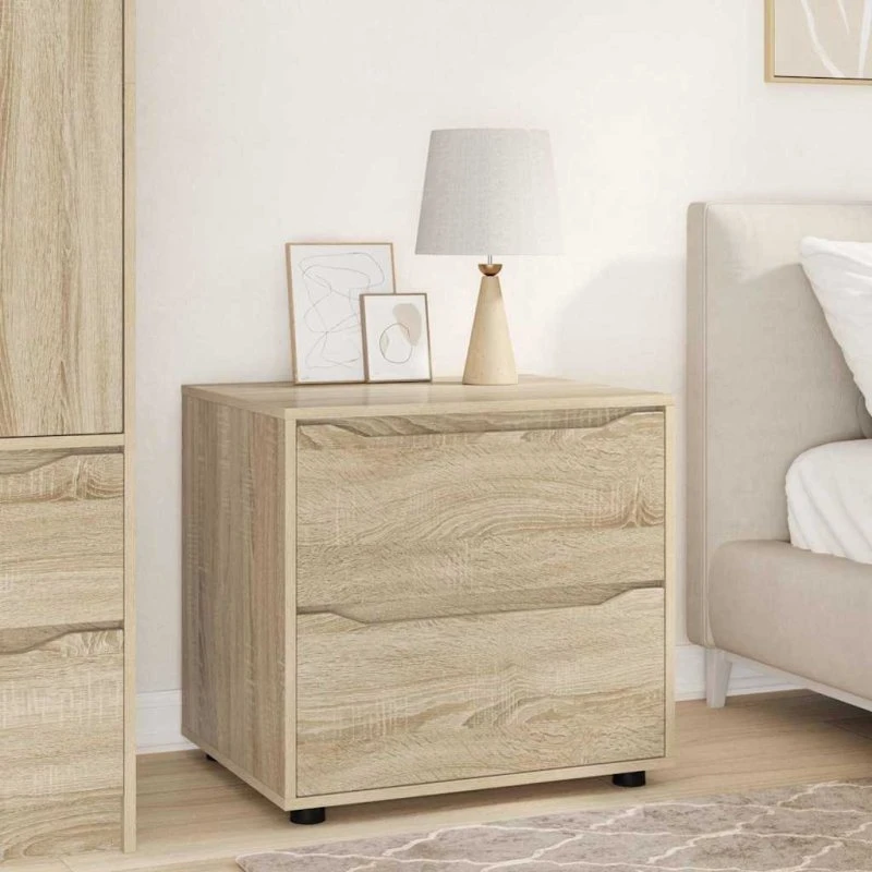 vidaXL Opbevaringsskab Sonoma eg 60 x 48 x 57 cm Konstrueret træ
